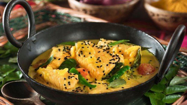 Kerala fish curry.
