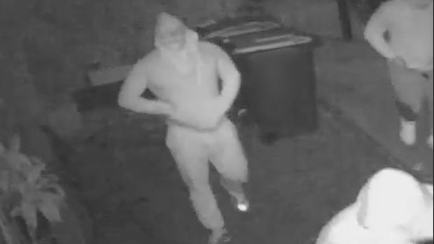 Police released the footage in a bid to identify the men involved. 