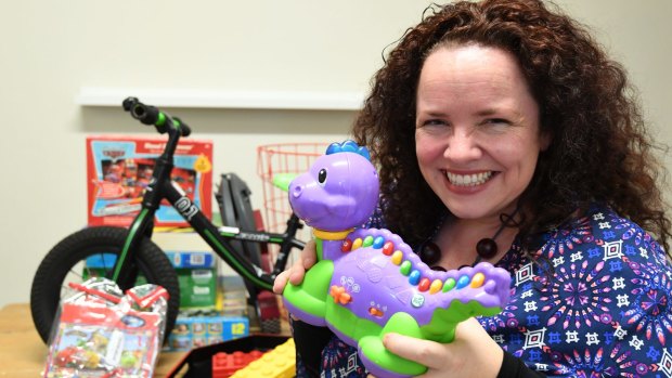 Hannah Richardson is preparing to sell unwanted children's toys ahead of the influx of Christmas gifts.