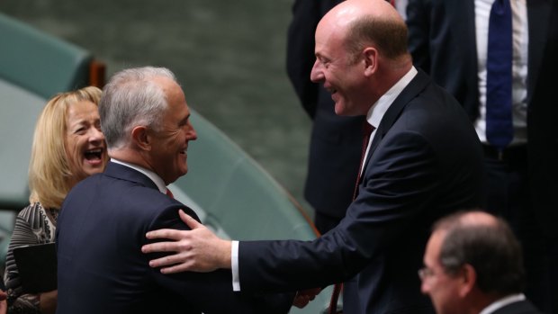 Prime Minister Malcolm Turnbull attended Mr Zimmerman's speech to the House of Representatives.