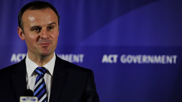 Chief Minister Andrew Barr.