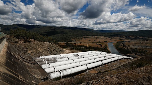 The Snowy Hydro Scheme at Talbingo, NSW.