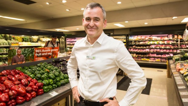 The new CEO of Woolworths, Brad Banducci, on the day the company announced its 2015-2016 results.
