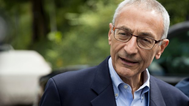 Hillary Clinton's campaign manager John Podesta has his own emails hacked.