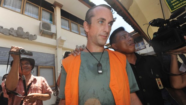 David Taylor arriving at Denpasar District Court earlioer on Tuesday.