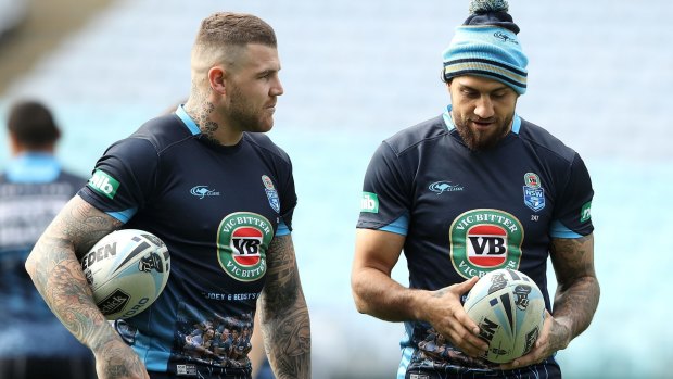 Booze brothers: Josh Dugan and Blake Ferguson have found themselves in the spotlight for the wrong reasons.