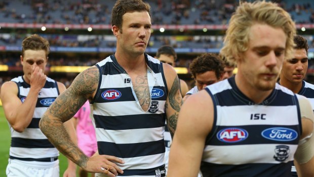 Disappointed: Geelong forward Mitch Clark has played down  the ‘‘sledging’’ furore. 