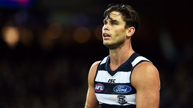 Geelong's Tom Hawkins has been handed a one-week ban by the AFL.