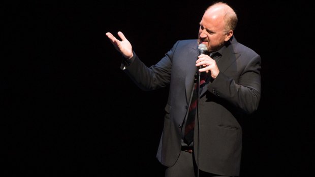 Comedian Louis C.K. performs at a benefit for veterans with PTSD at New York City Center last year.