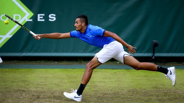 Urged to keep his cool: Nick Kyrgios is predicted to go deep in the Wimbledon championship but needs to keep his temper in check.