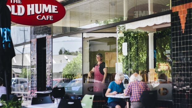 Peta Luck, owner of the Old Hume Cafe on the Old Hume Highway in Gunning. 