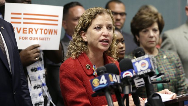 Debbie Wasserman Schultz: stepped down after meeting with Clinton aides.