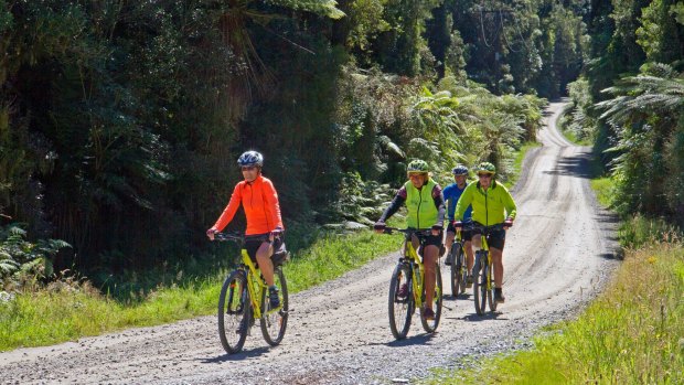 The West Coast Wilderness Trail rewards cyclists with an array spectacular riding.