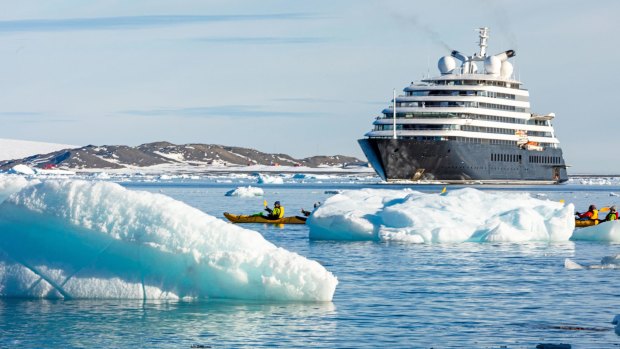 Scenic Eclipse in Antarctica.