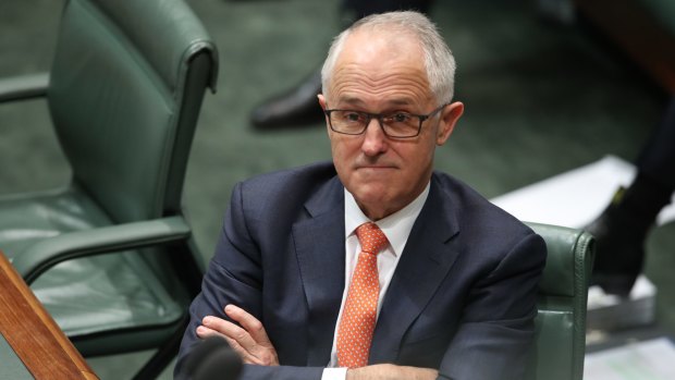 Prime Minister Malcolm Turnbull during question time on Tuesday.
