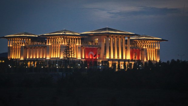 The Turkish presidential complex, officially opened in 2014, has given concrete form to fears of an Erdogan power grab.