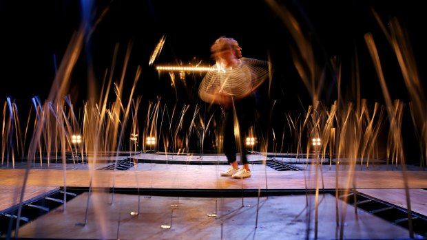 Dancer Kristy Ayre in <i>Tremor</i>, an intense sonic and kinetic encounter at Arts House.
