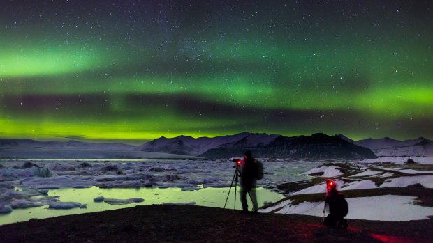 The northern lights are one of the highlights of Iceland's winter.