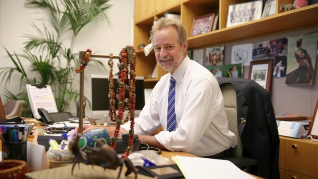Indigenous Affairs Minister Nigel Scullion in his office at Parliament House.