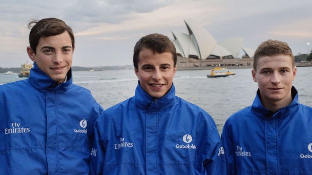 Godolphin jockeys: James Doyle [left] will ride for the summer in Australia with James McDonald  stood down because of a betting investigation.