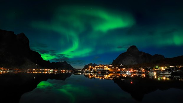 AURORA BOREALIS, NORWAY. 
The aurora borealis or Northern Lights, unfolding in a kaleidoscope of violets, electric blues and eerie greens, is one of nature's wonders and all the more exciting for its unpredictability.