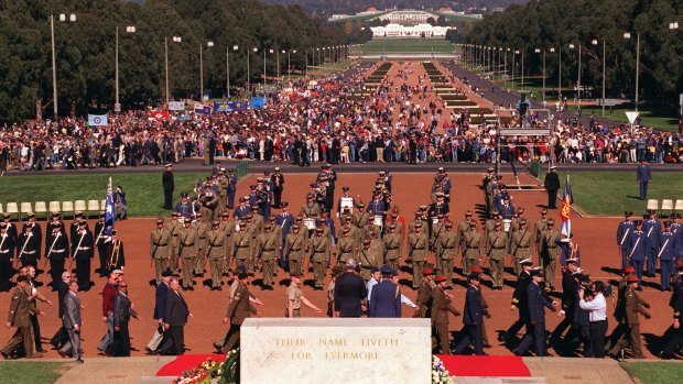 Music for this year's Anzac Day march will be provided by the Royal Military College Band broadcasted over speakers down Anzac Parade.