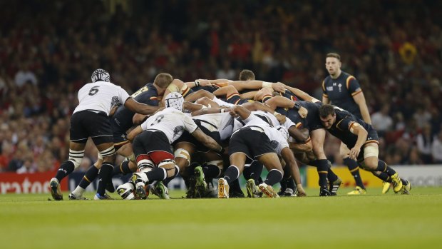 Fiji dominated the scrums against Wales, but the Welsh had the edge in the line outs.