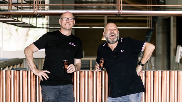 Co-founders Cam Mackenzie and Stuart Gregor will unveil Four Pillars' revamped distillery and cellar door in Healesville in early April.