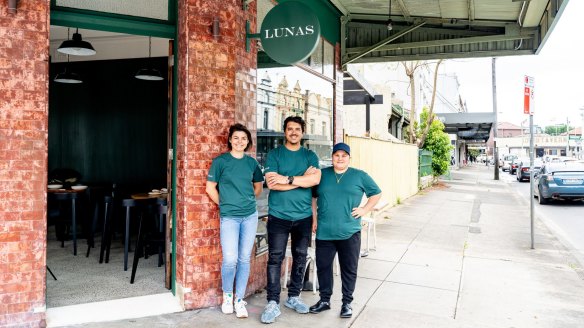 Basia and Jose Silva with head chef Jacqueline Ektoros.