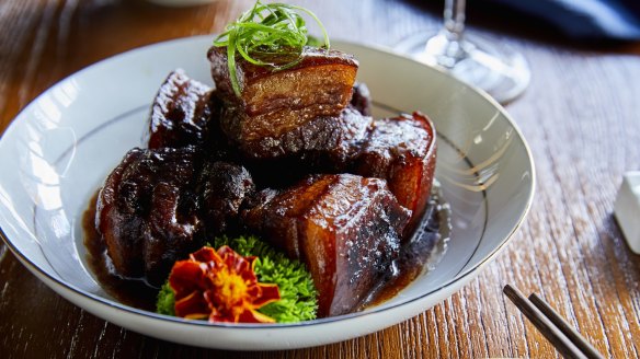 The Chairman's signature braised pork belly.