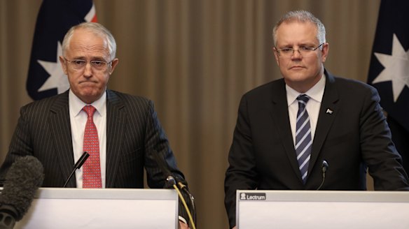Prime Minister Malcolm Turnbull and Treasurer Scott Morrison during the election campaign.