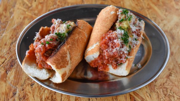 Romans Original's signature meatball sub.