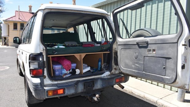 The 22-year-old victim was allegedly forced to drive this 4WD across Queensland.