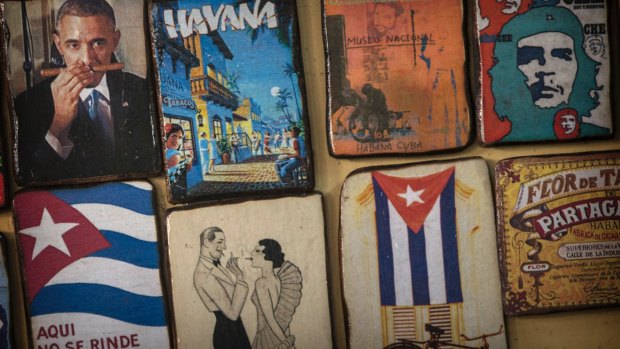 Magnets for sale in Havana, including on of US President Barack Obama with a cigar. Cuban researchers began working on Cimavax in the 1990s, prompted in part by the high rate of lung cancer in the country
