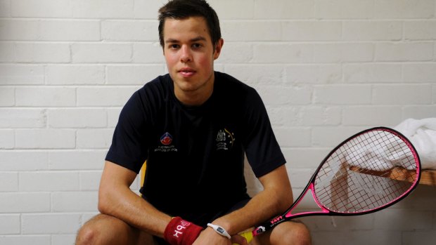 Angry: Zac Alexander has been forced out of the Australian squash squad at the Commonwealth Games.