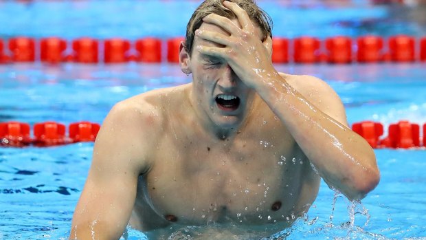 Mack Horton - not Mark - in the pool in Rio.