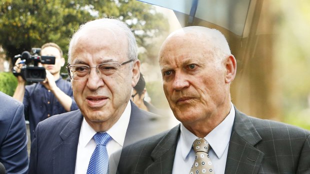 Corrupt former politicians Eddie Obeid and Ian Macdonald, seen in a composite image.