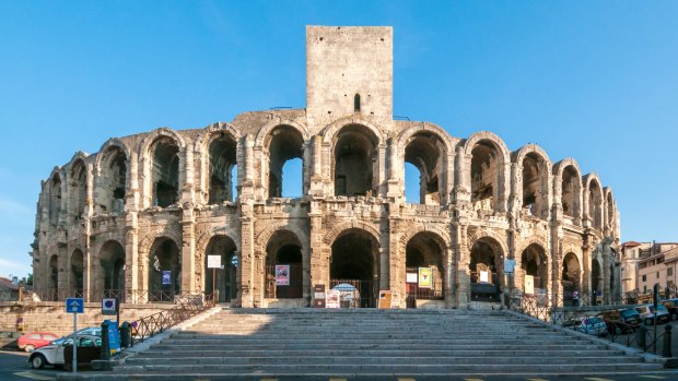 The Roman amphitheatre in Arles.