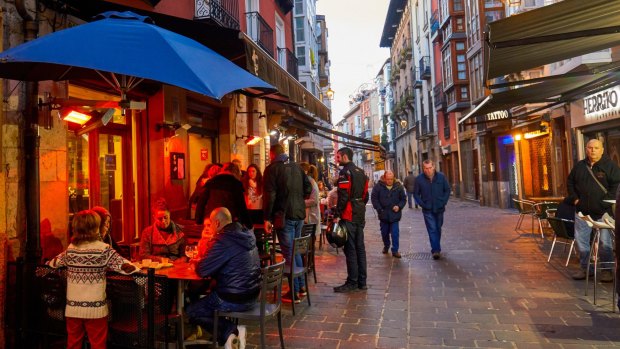 Cuchillera Street in Vitoria-Gasteiz, Basque Country, Spain.
