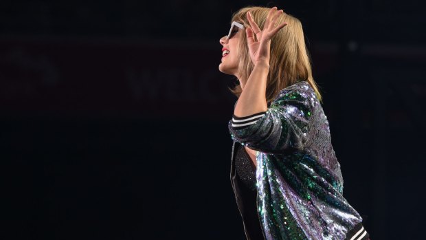 Taylor Swift  at AAMI Stadium in Melbourne. 