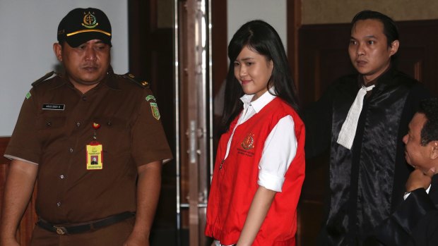 Murder charge: Jessica Kumala Wongso at the Central Jakarta District Court in Indonesia in June.