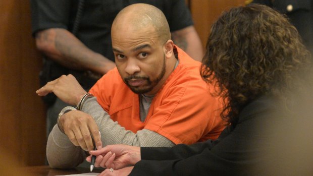 Ohio serial killer Michael Madison in the courtroom after the death sentence was imposed.