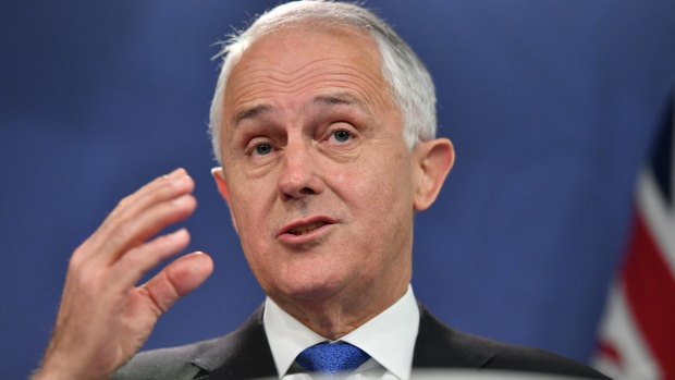 Crisis averted: Prime Minister Malcolm Turnbull in Sydney on Wednesday.