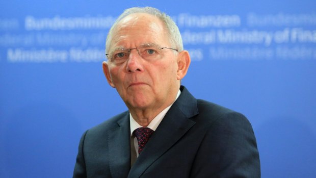 German Finance Minister Wolfgang Schauble says it is not known if the refugee "avalanche" is   "at the point where the avalanche has reached the valley floor, or whether it's still in the upper slopes".