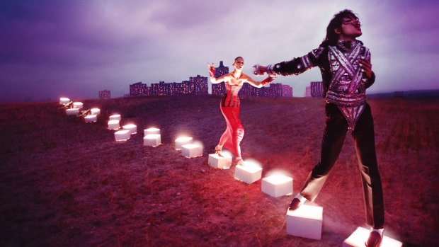 'An Illuminating Path' by David LaChapelle, part of the Michael Jackson: On the Wall exhibition at the National Portrait Gallery in London.