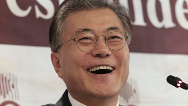 South Korean presidential contender Moon Jae-in in December.