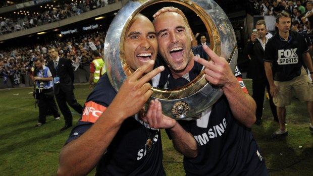 Victors?: Archie Thompson and Kevin Muscat.