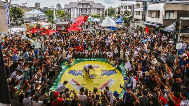 The annual Cockroach Races drew another big crowd at the Story Bridge Hotel.