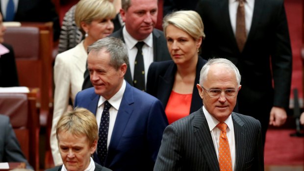 Prime Minister Malcolm Turnbull and Opposition Leader Bill Shorten on Monday.