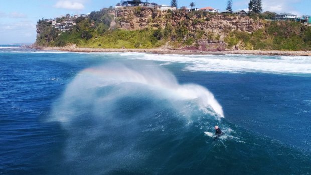 Big swell at Newport on Sydney's northern beaches as winter draws to a close.